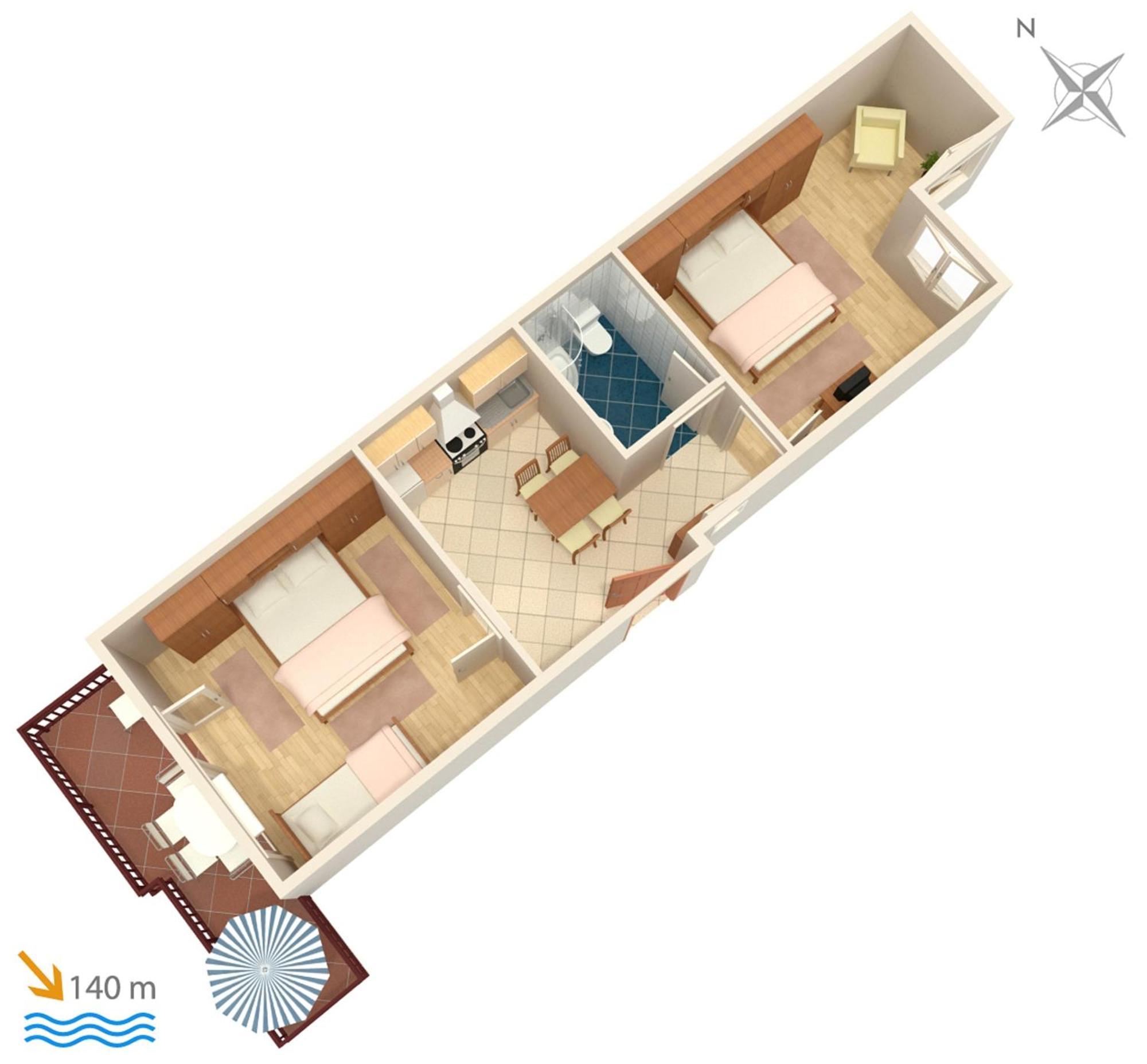 Apartments And Rooms By The Sea Brela, Makarska - 2752 Exterior foto