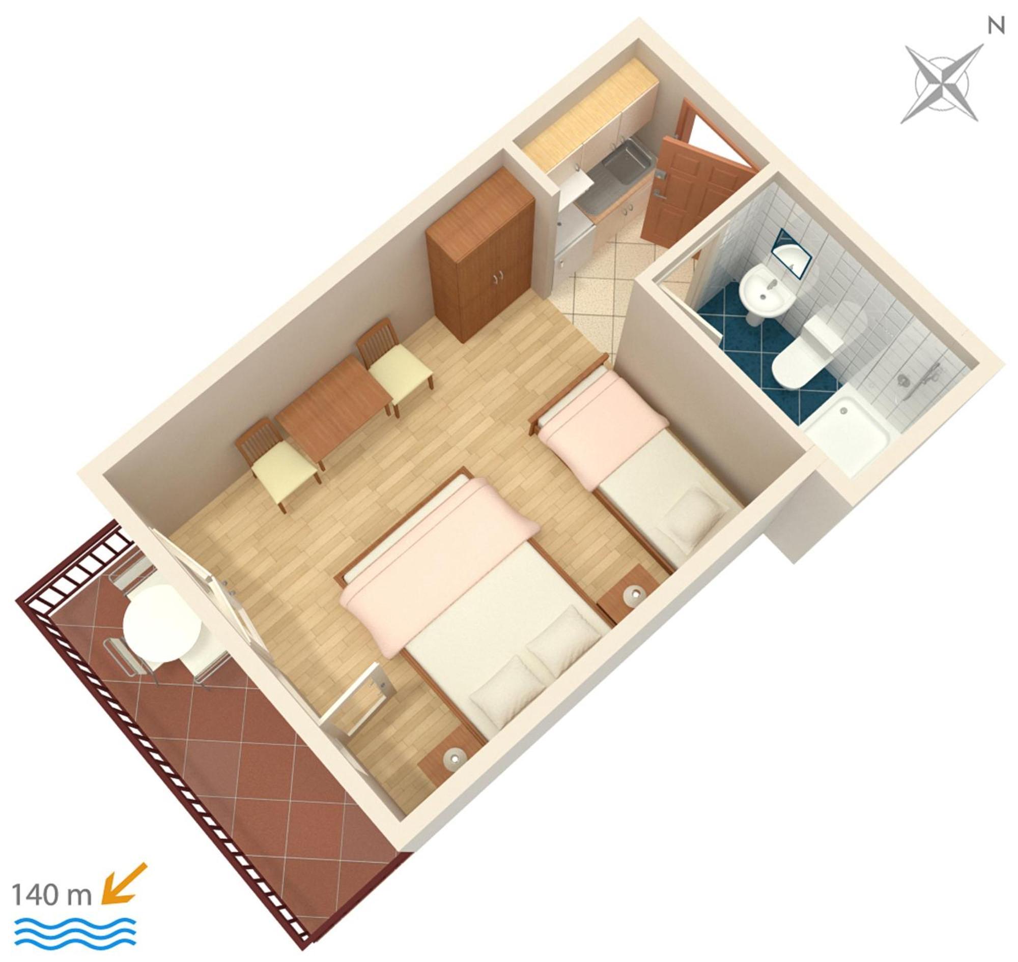 Apartments And Rooms By The Sea Brela, Makarska - 2752 Exterior foto